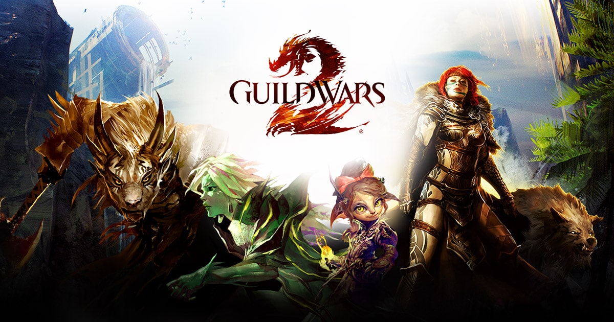 Четыре персонажа из Guild Wars 2