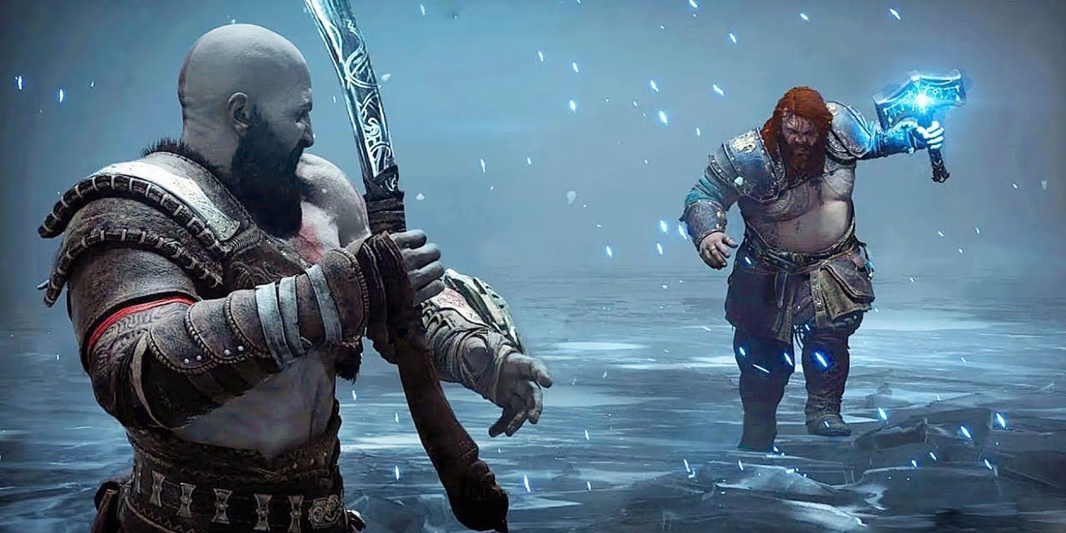 God of War Ragnarok битва